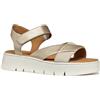 Geox D DANDRA 40 B, Sandalo Donna, Lt Gold/Lt Taupe, 37 EU
