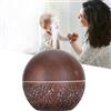 Brrnoo Diffusore Oli Essenziali 130ML Ultrasonico con Luci LED 7 Colori Elettrico per Casa Ufficio Spa Camera da Letto