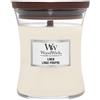 Woodwick Linen Media Candela Profumata Vasetto