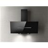 Elica SHY-S BL/A/90 Cappa Aspirante a parete 90 cm Classe A Nero, Acciaio inossidabile