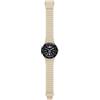 HIP HOP Orologio UOMO METAL SOLARE quadrante MONO-COLORE NERO movimento SOLO TEMPO - 3 LANCETTE QUARZO e CINTURINO SILICONE E METALLO BEIGE HWU0772
