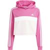 ADIDAS TRACKSUIT 3S TIB FL JR. - SEMI LUCID FUCHSIA/WHITE [11135]