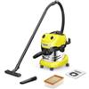 Karcher Aspiratore solidi liquidi elettrico karcher wd4s 1000w 20 lt