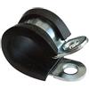 AERZETIX: Set di 5 Fascette in Acciaio Rivestite con Gomma per Tubi Cavo Filo Fissaggio a Vite (Ø13mm)