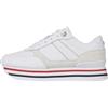 Tommy Hilfiger Donna Scarpe Sneakers Platform Stripes Fw0Fw06745 40 Bianco White FW0FW06745