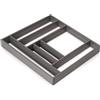 Emuca - Organizzatore per cassetti 600x500, divisori per cassetti, Alluminio, Grigio Antracite