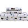Beatrice Home Fashions Cozy Cabin - Set di lenzuola in microfibra con tasche profonde, 4 pezzi, motivo patchwork rustico, motivo: cervi, Lake Day
