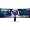 Samsung Monitor Gaming Odyssey OLED G9 (S49DG934), Curvo (1800R), 49'', 5120x1440 (DQHD), 32:9, HDR10+, QD-OLED Glare Free, 240Hz, 0,03ms (GtG), HDMI, Micro HDMI, DP, Ingresso Audio