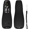 kwmobile Custodia Silicone Telecomando Compatibile con Logitech R 400 Cover - Protezione Telecomando Presentazioni - nero