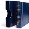 Leuchtturm 301687 Album per Monete Grande - Raccoglitore ad Anelli per l'autoprogettazione in Design Classico - Incluso Astuccio - Blu