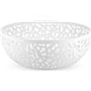 Alessi Cactus MSA04/29 W Fruttiera Traforata, Acciaio Colorato con Resina, Bianco, 29 cm