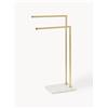 Westwing Collection Porta asciugamani con base in marmo Simba