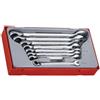 Teng TT6508R - Set di chiavi combinate a cricchetto metriche (8 pezzi)