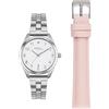 Breil Orologio DONNA TIME OF LOVE quadrante MONO-COLORE BIANCO movimento SOLO TEMPO - 3 LANCETTE QUARZO e BRACCIALE/CINTURINO PELLE, ACCIAIO ARGENTO, ROSA EW0701