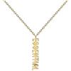 PDPAOLA Collana in argento super future con scritta essential