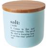 VILLA D'ESTE HOME TIVOLI Victionary Barattolo Sale Porcellana 500ml Azzurro Gres Bamboo