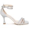 Nero Giardini E307291DE Sandali Donna in Pelle - Argento 40 EU