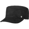 LIERYS Cappellino Army in Pelle Cubano Donna/Uomo - Made Italy con Visiera, Fodera Autunno Estate Primavera Inverno Estate/Inverno - 59 cm Nero