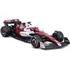 Burago Bburago B18-38068B Foarula 1 ALFA Romeo F1 Team ORLEN C42 (2022) con casco BOTTAS 1:43 Scala 1:43 Auto da corsa da collezione, colori assortiti