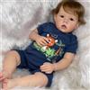 Anano Bambole Reborn Tutta In Silicone 50CM Bambole Reborn Realistica Maschio Neonato Bambole Reborn In Silicone Tutto Il Corpo Grande Bambole Reborn Toddler Occhi Aperti