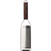 Microplane Grattugia Lama fine per Formaggio a Pasta Dura, Agrumi, Aglio, Peperoncini, Cannella e Noce Moscata con Manico in Legno di Noce e Lame in Acciaio Inossidabile - Made in USA