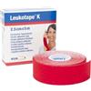 Benda adesiva leukotape k per taping fisioterapico larghezza 2,5 cm lunghezza 5 m colore rosa in rotolo - LEUKOTAPE - 913175562