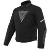 Dainese - Veloce D-Dry Jacket, Giacca Moto Uomo 4 Stagioni, Giubbotto Impermeabile Moto, Traspirante e Antipioggia, con Fodera Termica Removibile, Leggera e Confortevole, Nero/Grigio/Bianco