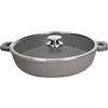 Tognana Pure Roq Tegame da 36 cm con Coperchio e Presina, Alluminio, Grigio