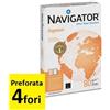 Navigator Carta 4 fori A4 Navigator Organizer per fotocopie (80 gr) - 5 risma da 500 fogli