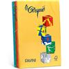 Favini Carta colorata A4 Le Cirque assortiti forti - tinte forti - risma 200 fogli