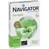 Navigator Carta A4 Navigator Eco-logical per fotocopie (75 gr) - 5 risma da 500 fogli