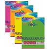 Nikoffice Carta colorata fluo formato A4 Nikoffice 4 colori assortiti fluo 80 g - 100 ff - 23NIK118 - F04269