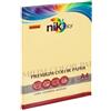 Nikoffice Carta colorata colori pastello formato A4 Nikoffice 5 colori assortiti pastello 80 g - 100 ff - 23NIK095 - F04272