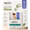 Moltex Eco Pants Taglia 6 XL Pannolini Mutandina per Bambini oltre 14 kg - Pannolini Assorbenti Eco 18 Pezzi