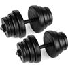 INNE - Set di manubri da 40 kg, 2 manubri da 20 kg Diverse possibilità di allenamento, potete allenare molti gruppi muscolari per aumentare la vostra forza.