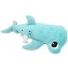 Les Déglingos Les PTIPOTOS by Peluche Maman Bebe - Douce - Regalo Nascita - Chiodo squalo martello mamma & bebe blu acqua, 57 cm