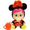 IMC TOYS CRY BABIES Cry Babies Loving Care Disney Minnie, Bambola Interattiva che Piange Lacrime Vere, con Pigiama Intercambiabili - ispirato a Minnie Mouse, Regali Giocattolo per Bambini dai 18 Mesi in su