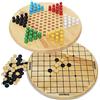 Toys of Wood Oxford TOWO Gioco di Dama Cinese e Go Bang (Cinque in Fila) in Legno - 2 in 1 Giochi da Tavolo Adatti per Famiglie, Adulti e Bambini