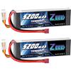 Zeee 3S Lipo Batteria 11,1V 60C 5200mAh Batteria RC con Connecttore Deans T Spina per RC FPV Racing UAV Drone Evader BX RC Veicolo Auto LKW Truggy RC Nave RC Modells RC Hobby (2 pezzi)