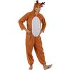 EraSpooky Costume da Alce di Natale per Adulti Costume Cosplay per la Vigilia di Natale Regali per Bambini