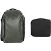 WANDRD Transit 45L Travel Backpack Wasatch Green Essential+ Bundel