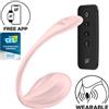 Partner,Satisfyer Ribbed Petal Rosa Con Telecomando e App Per Punto G