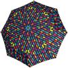 Knirps A.050 - Ombrello tascabile Medium Manual, compatto e resistente alle tempeste, stabile, antivento, Create Black, Centre