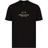Armani Exchange T-Shirt Uomo Maglietta 3LZTNB ZJ9AZ, Manica Corta, Girocollo (Nero, L)