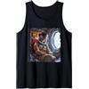 Steampunk Cool Vintage Creations Fantasy Femminile Astronauta Terra Canotta
