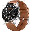 HUAWEI Watch GT 2 Smartwatch 46 mm, Durata Batteria fino a 2 Settimane, GPS, 15 Modalità di Allenamento, Display del Quadrante in Vetro 3D, Chiamata Tramite Bluetooth, Marrone (Pebble Brown)