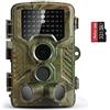 COOLIFE Fotocamera Caccia 21MP 1080P HD Macchine Fotografiche da Caccia di Fototrappola con Infrarossi Visione Notturna 82ft 49pcs IR LED 125°Schermo LCD 2.4 con Scheda microSD da 32GB