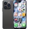 Generic Mini smartphone 4G sbloccato 4,3 pollici Android Dual SIM Dual Camera 2750 mAh riconoscimento facciale Bluetooth WiFi portatile per studenti (nero)