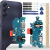 YHX-OU Nero Connettore Dock per Samsung Galaxy A25 A256U A256B Dock Connector Port Charger Microfono Audio Jack Flex Cavo + Strumento di Installazione