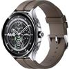 Xiaomi Watch 2 Pro, Smartwatch Bluetooth, Google WearOS, Schermo AMOLED 1.43, Acciaio inossidabile, Processore Snapdragon W5+Gen1, Monitoraggio SpO2, Frequenza Cardiaca, Sonno, GPS integrato, Argento